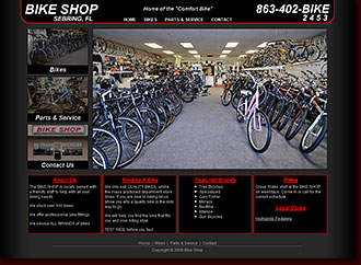  Web Site Design Bike Shop Sebring